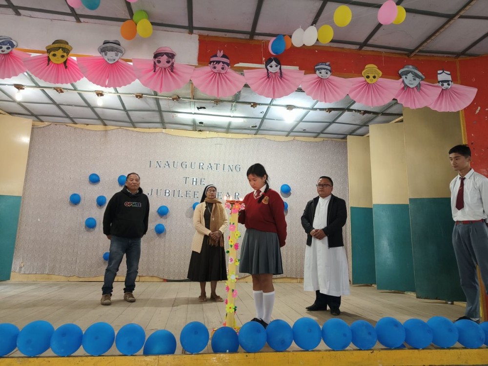 Sacred Heart Higher Secondary School, Chizami inaugurated its Golden Jubilee Year with a prayer service on November 20.